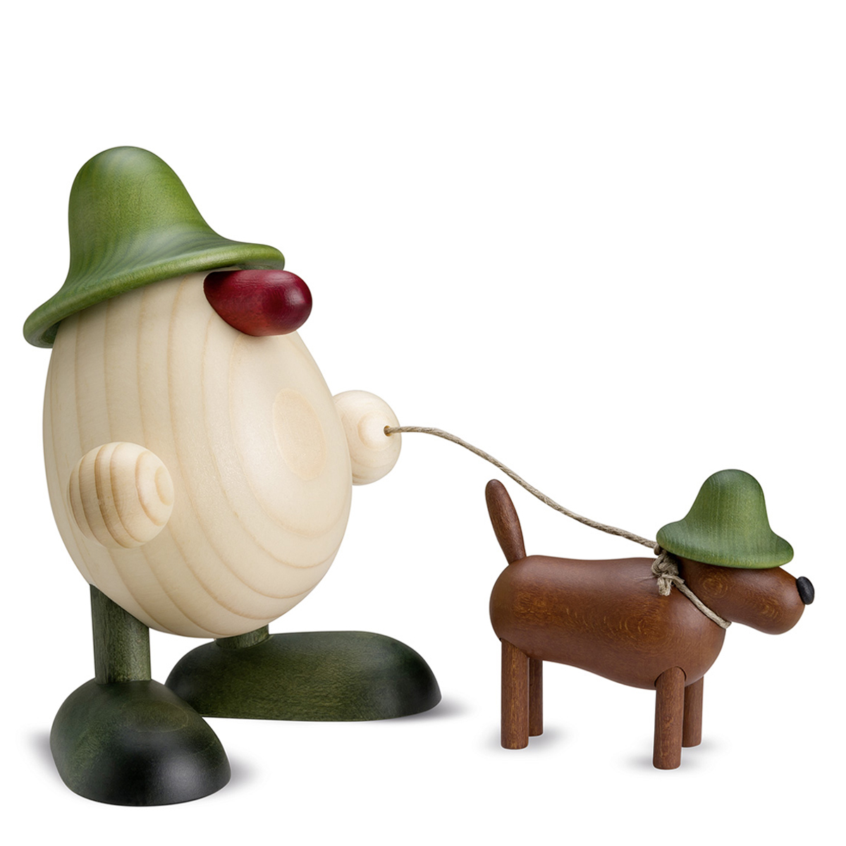 Eierkopf Rudi mit Waldi, grün