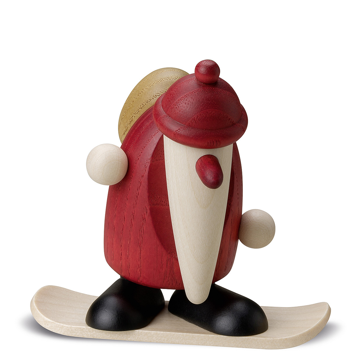 Weihnachtsmann auf Snowboard, klein