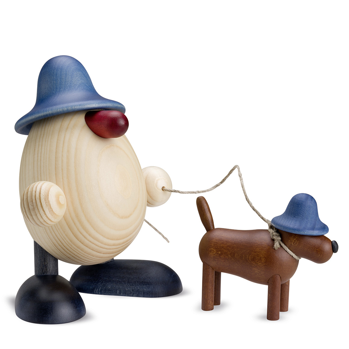 Eierkopf Rudi mit Waldi, blau