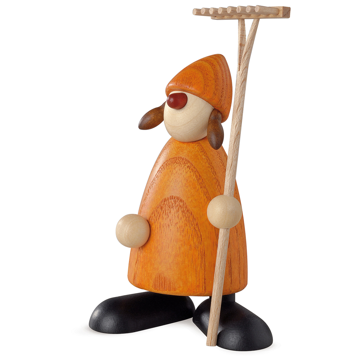 Gratulantin Hanna mit Rechen, gelb