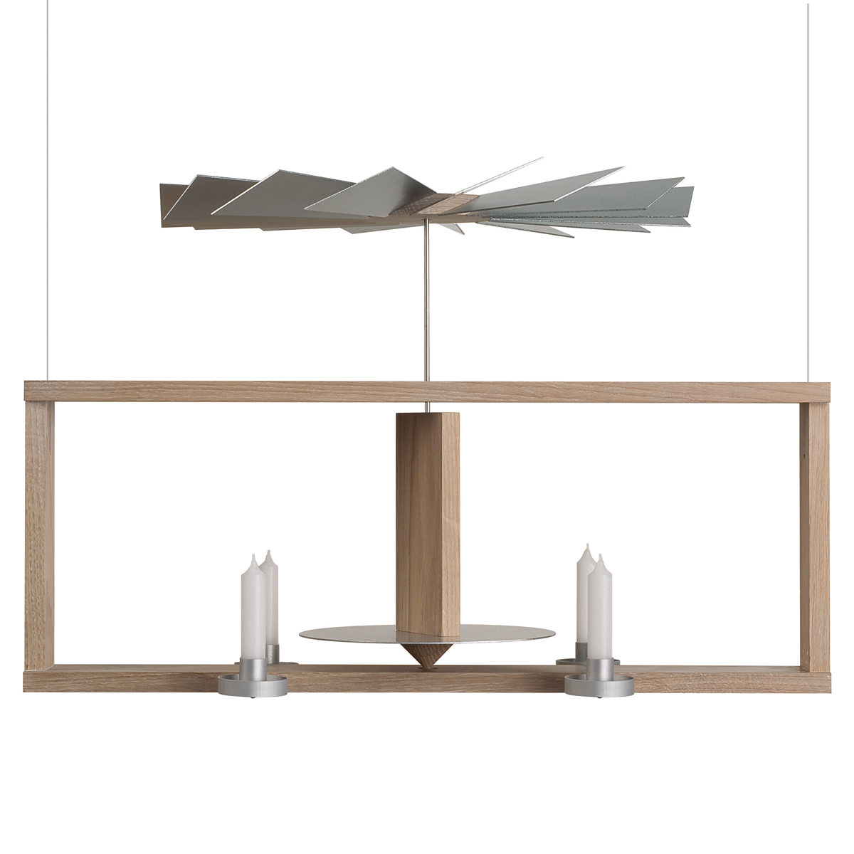 Hängepyramide, Eiche gekalkt