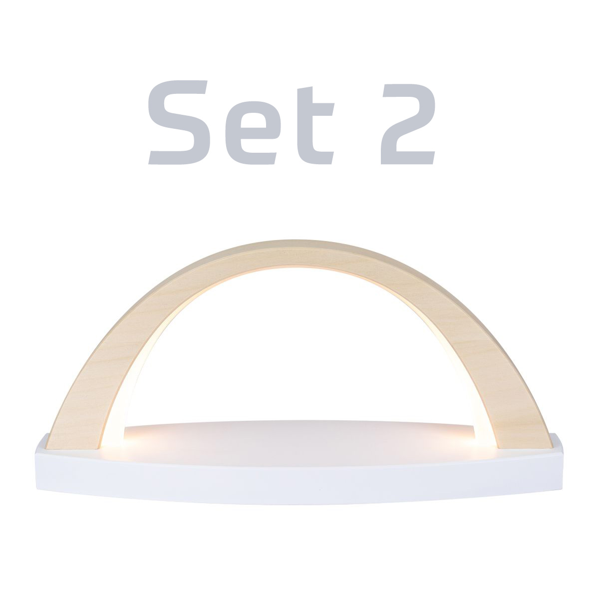 LED LichtBogen klein mit Sockel + Miniaturset 2