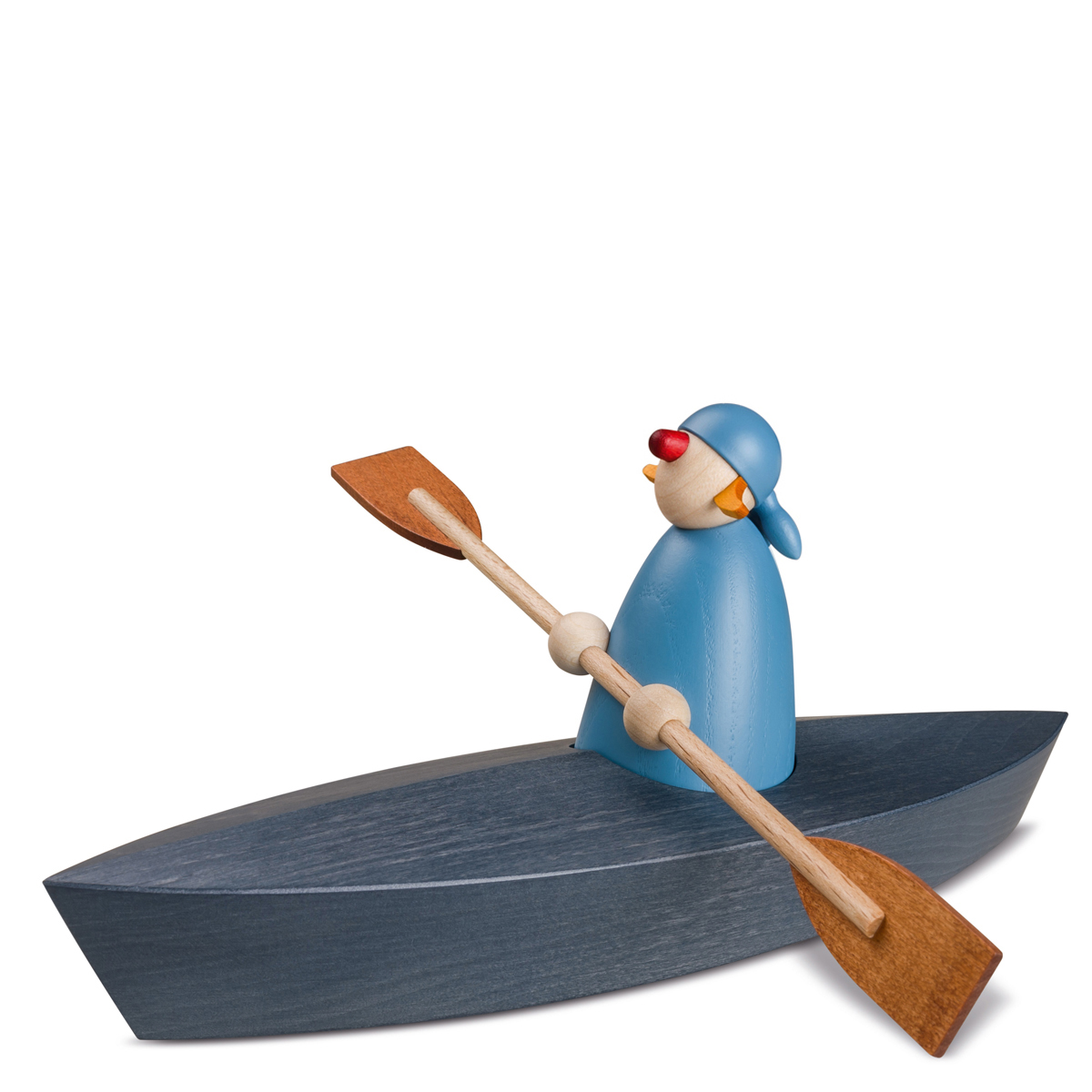 Gratulantin Svenja im Paddelboot, Einer