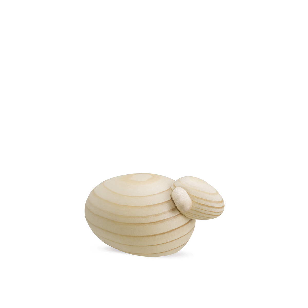 Single lamb in natural wood, large