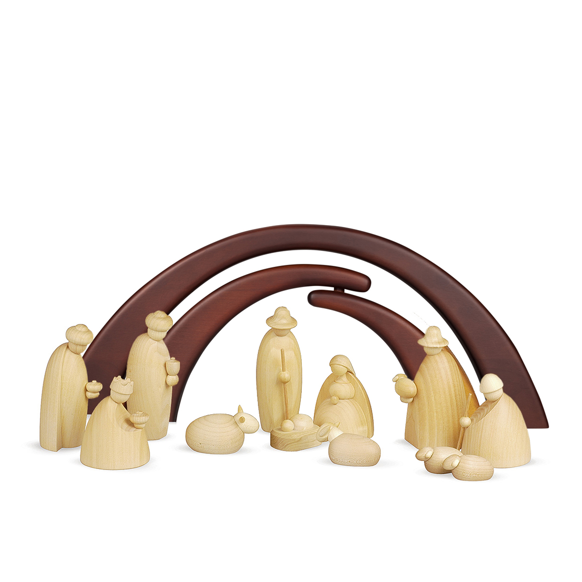 12 crib figures with stable
