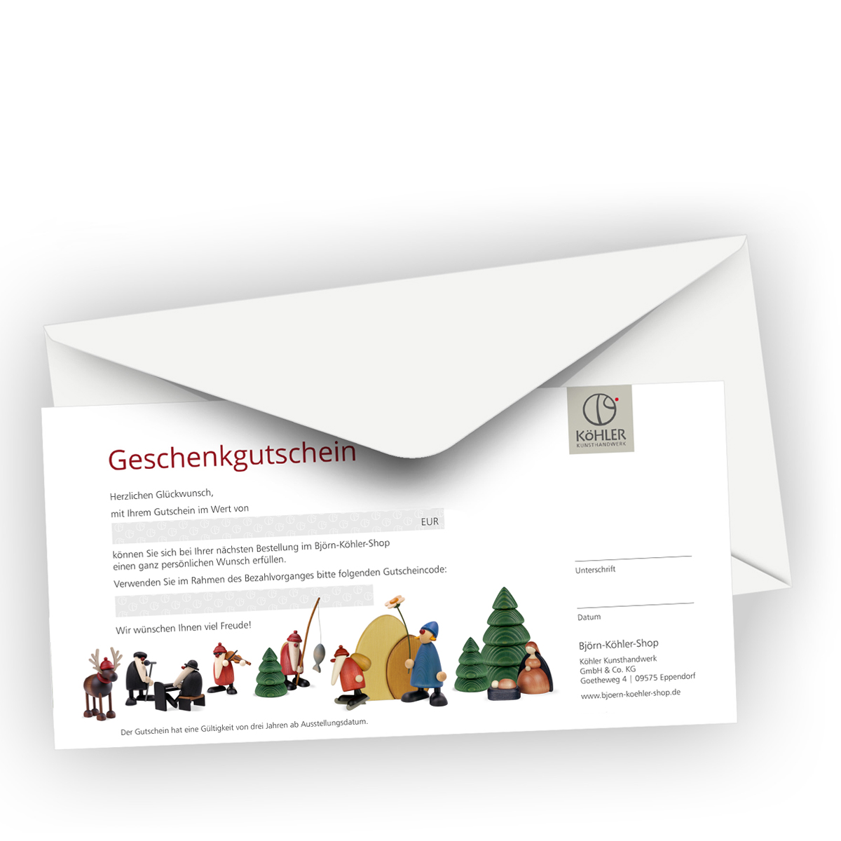 Geschenkgutschein für Online-Shop