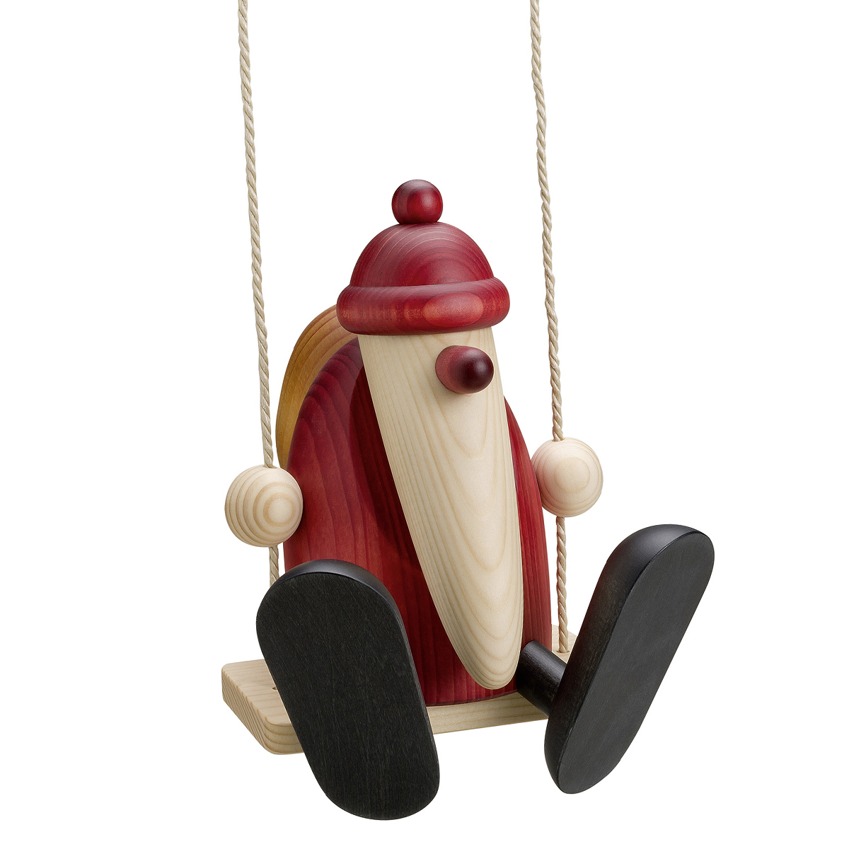 Santa Claus on a swing, large
