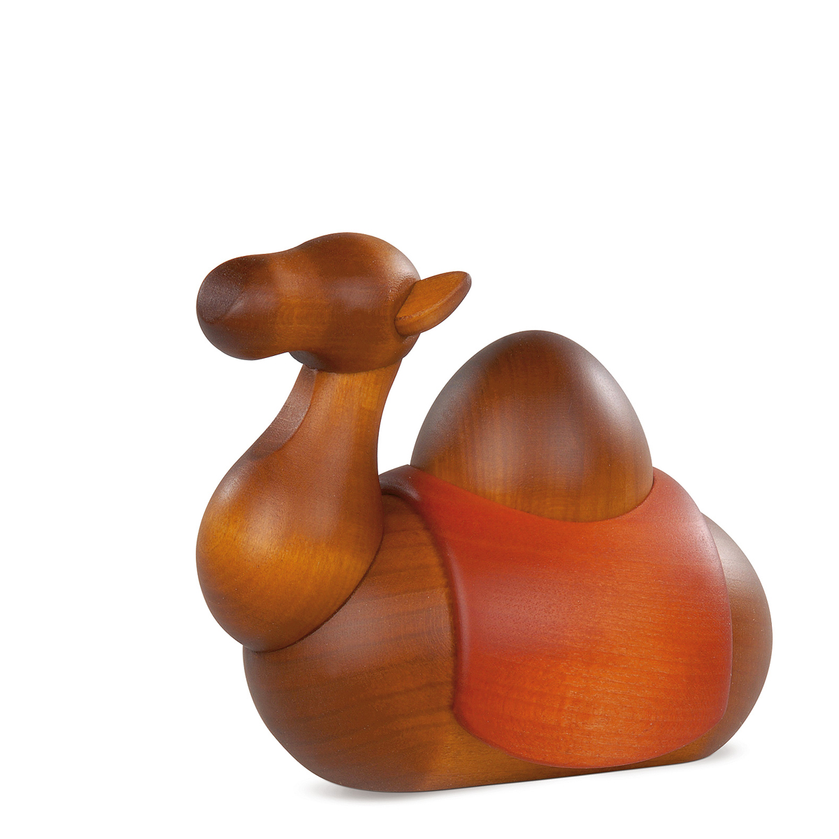 Kamel zur Krippe, klein, farbig