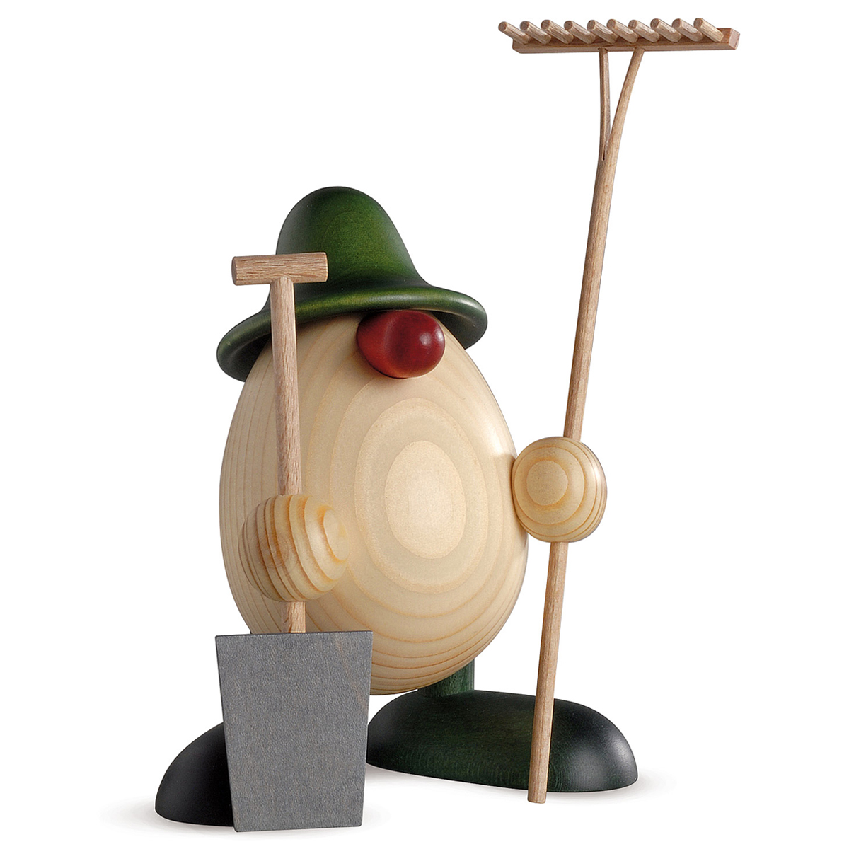 Eierkopf Benno, der Gärtner, grün