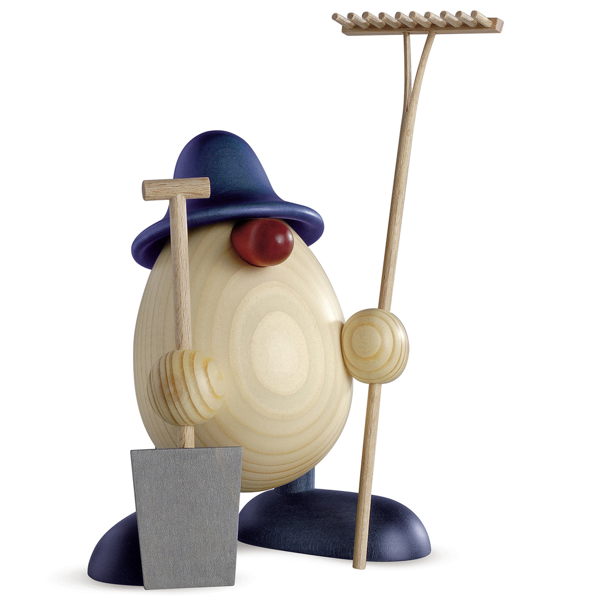 Eierkopf Benno, der Gärtner, blau