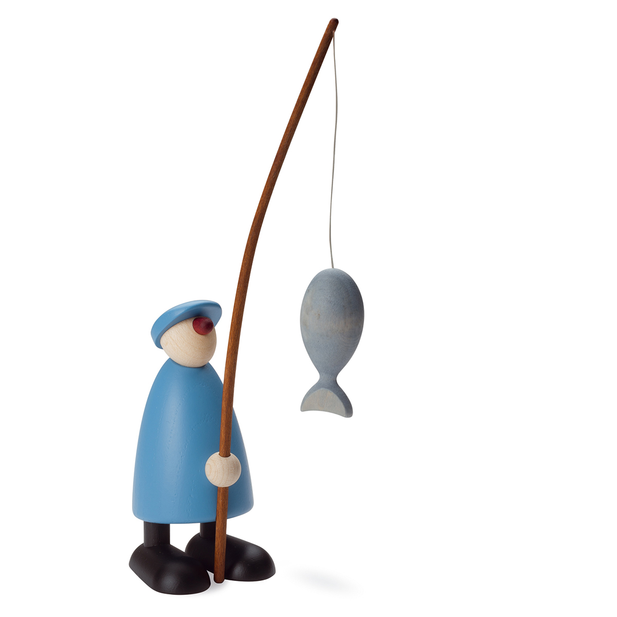 Gratulant Ole mit Angel