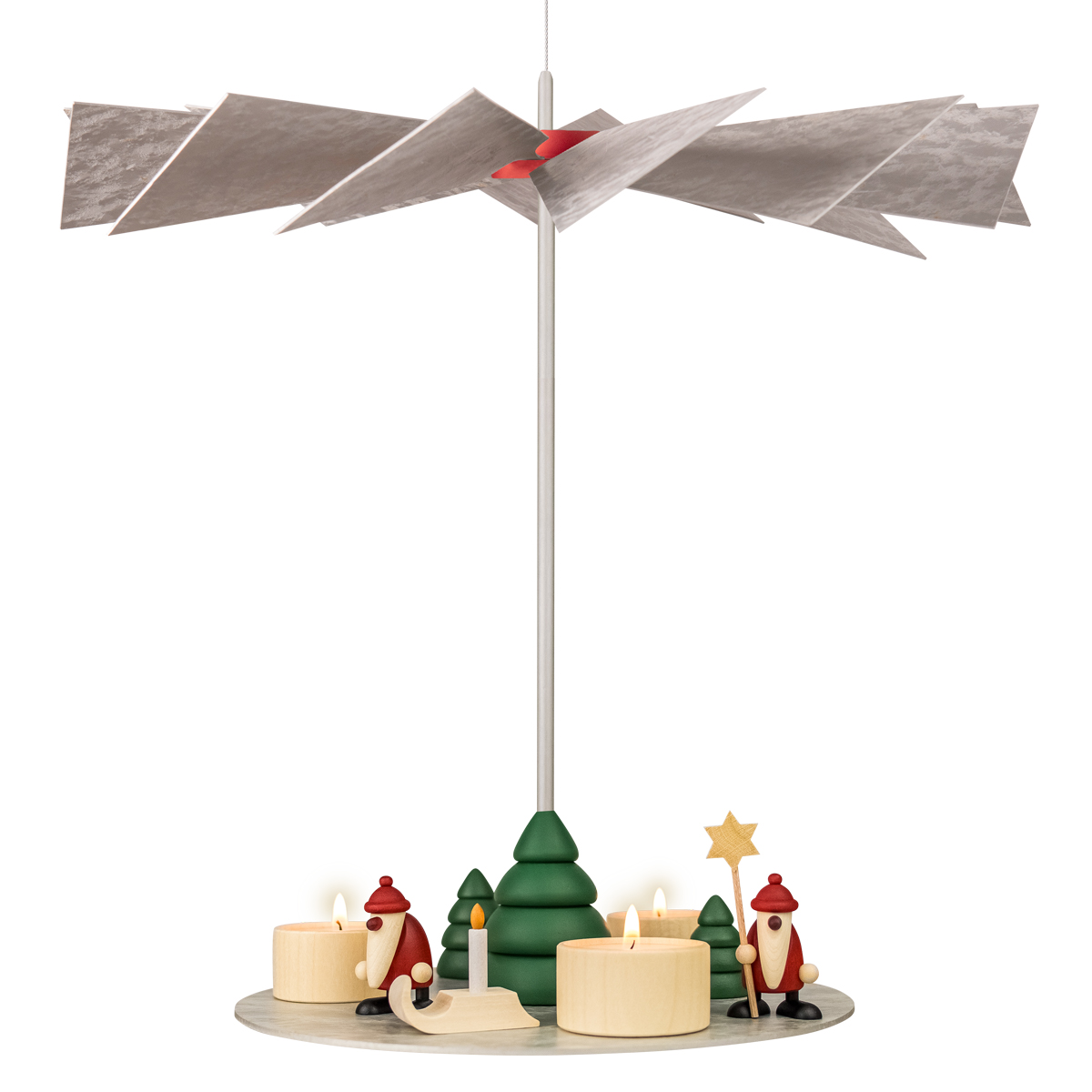 Hängepyramide LUMA Vintage mit Miniaturenset 2 + 5 und Baum im Set