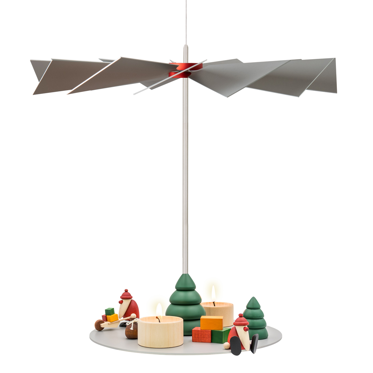 Hängepyramide LUMA Klassik mit Miniaturenset 1 + 3 und Baum im Set