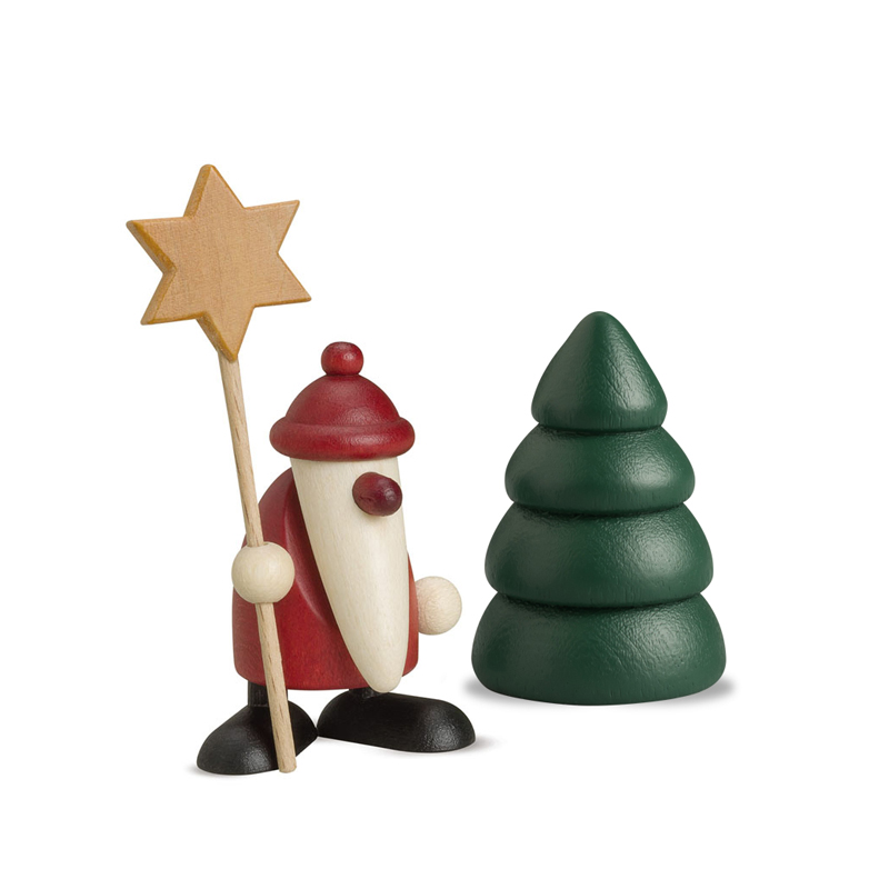 Set 5 | Santa Claus with a star and a tree