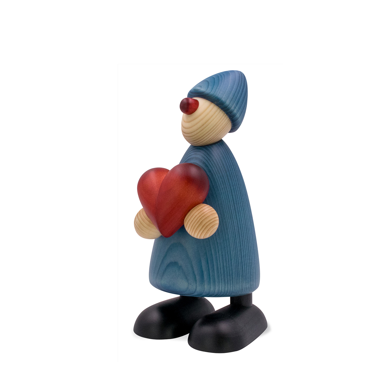 Gratulant Theo mit Herz, groß, blau