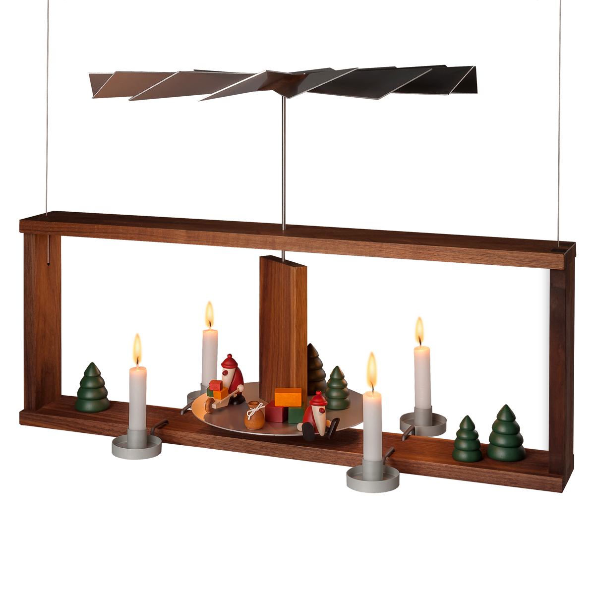 Hängepyramide Nussbaum, Dekobeispiel